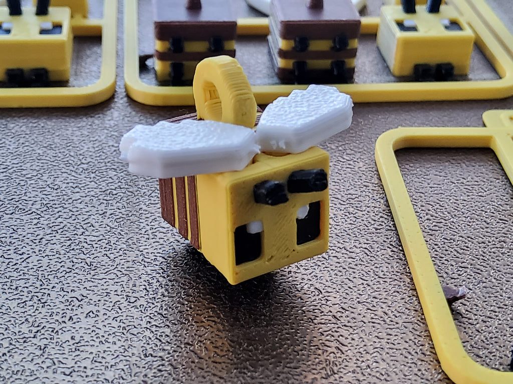 🐝 Tarjeta Minecraft Bee – Impresa en 3D