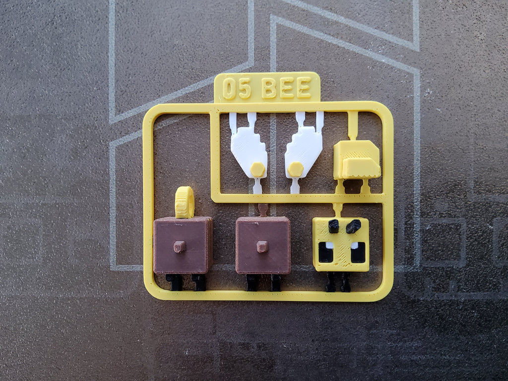 🐝 Tarjeta Minecraft Bee – Impresa en 3D