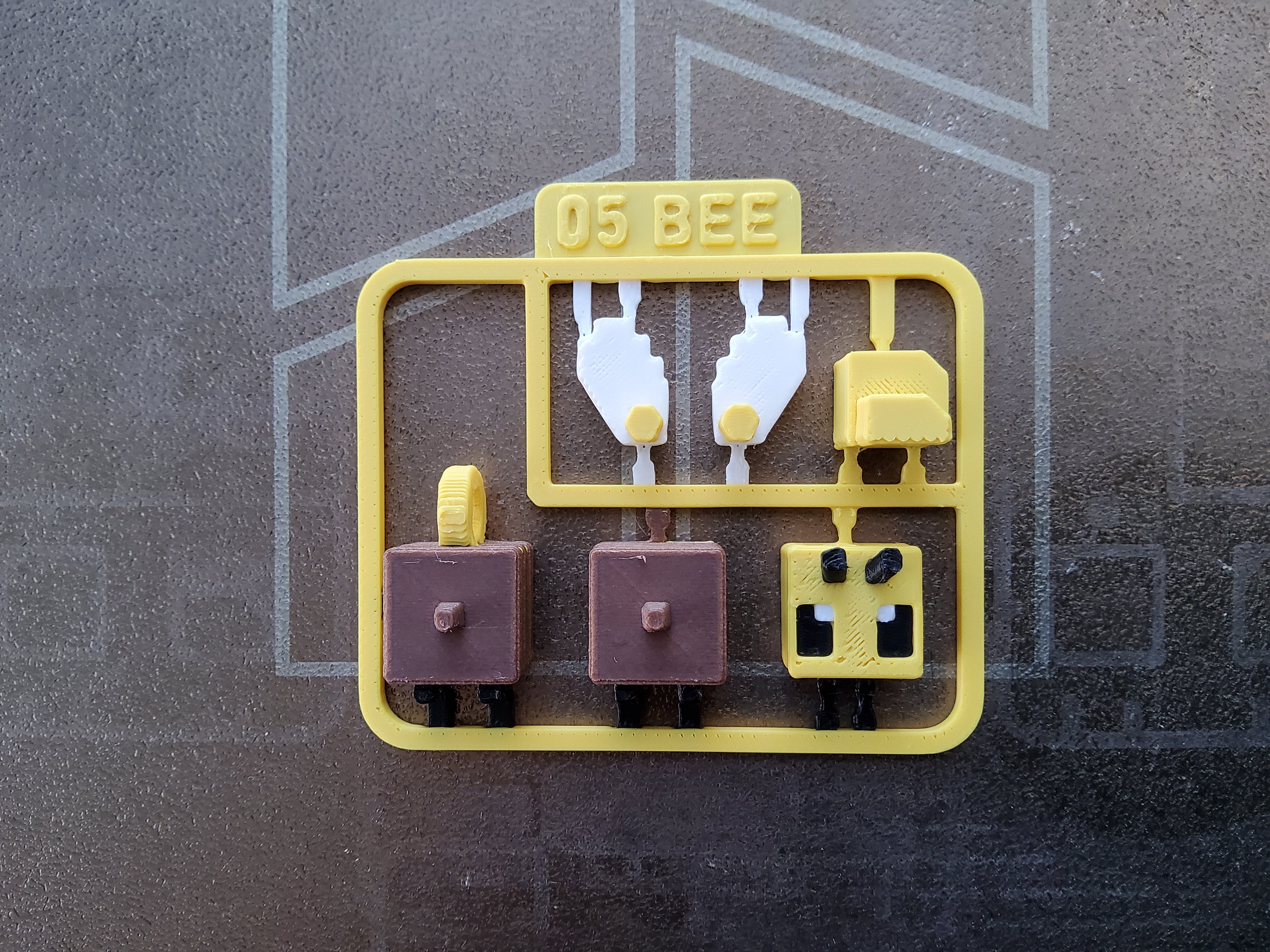 🐝 Tarjeta Minecraft Bee – Impresa en 3D