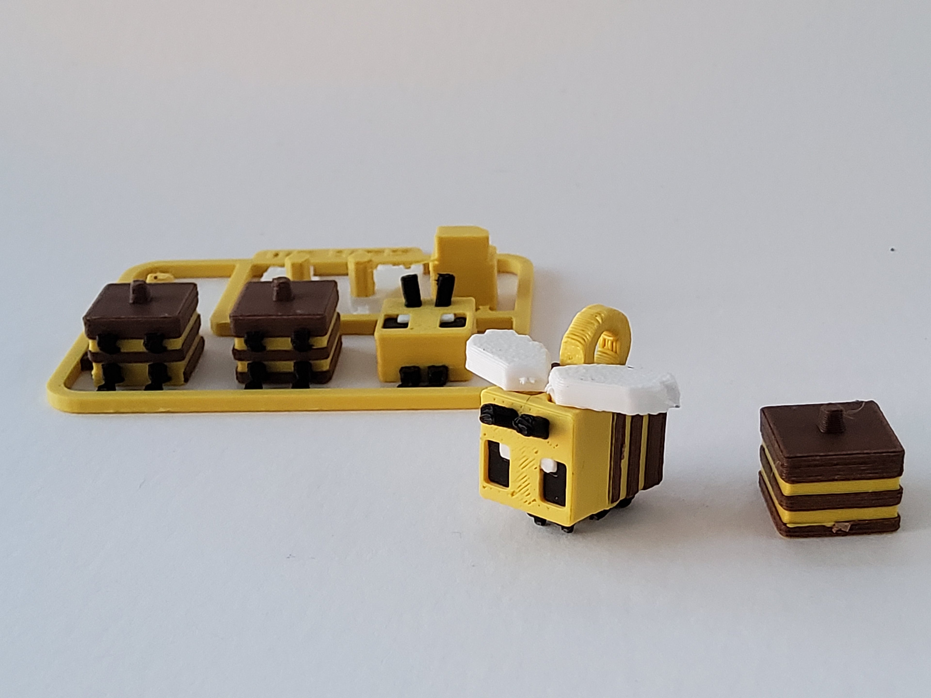 🐝 Tarjeta Minecraft Bee – Impresa en 3D