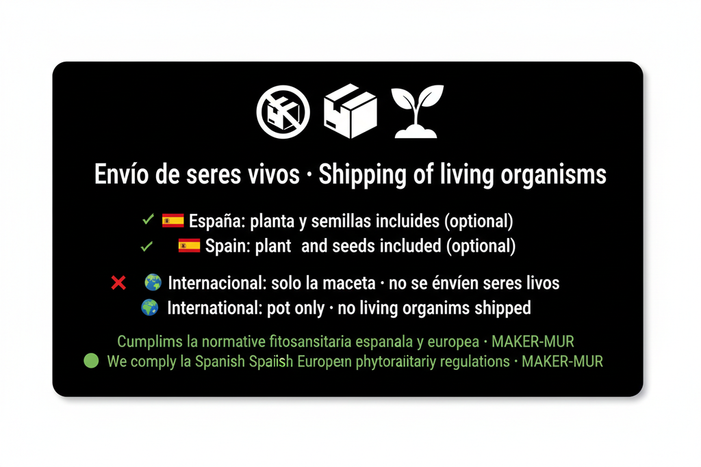 Envío de seres vivos · Shipping of living organisms – MAKER-MUR